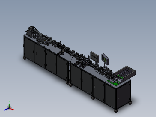 电阻元件全自动组装机正等轴测缩略图