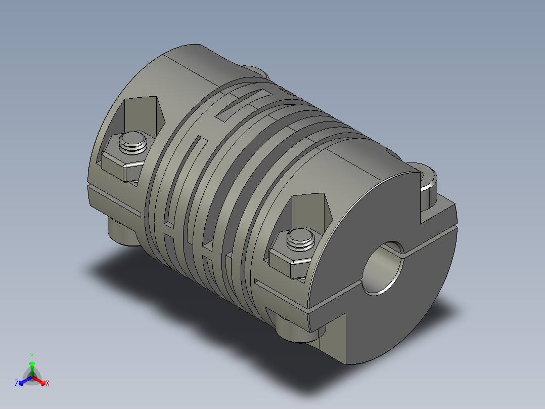 联轴器 (35)正等轴测图