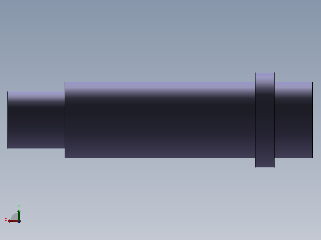 槽轮回转中心轴后视图