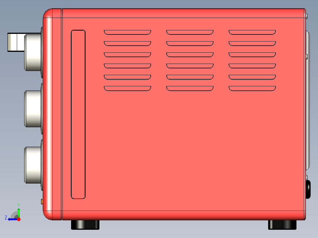 电烤面包机右视图