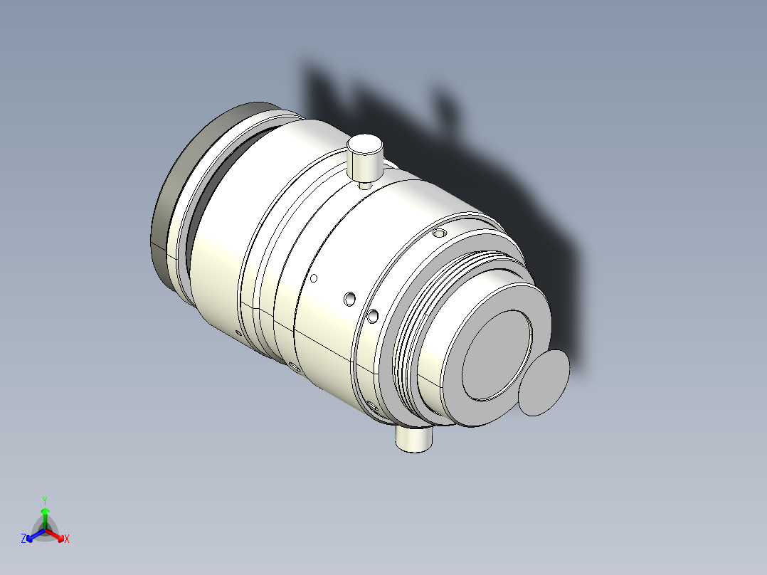 大恒相机镜头Daheng_HN-P-10M_3D_Modeling多系列图纸