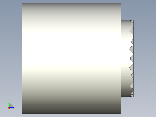 定位配件(B)BBU-3D多系列多零件图纸模型左视缩略图