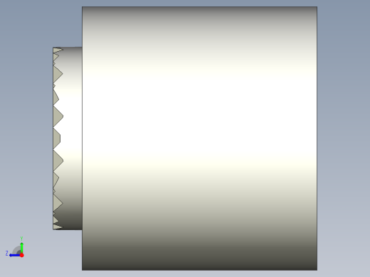 定位配件(B)BBU-3D多系列多零件图纸模型右视缩略图