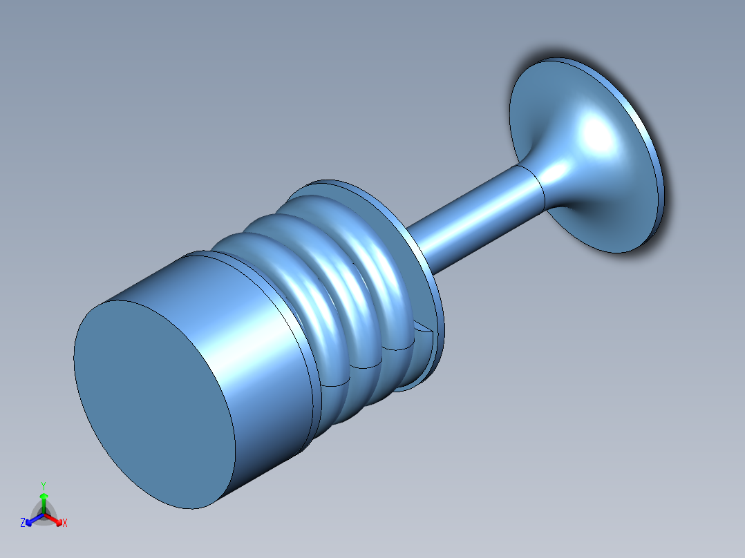 V6内燃机正等轴测图