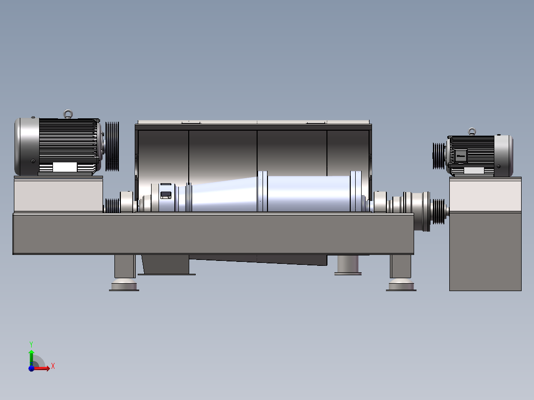 卧式螺旋离心机前视图