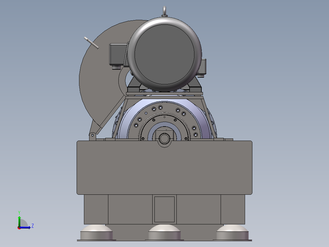 卧式螺旋离心机左视图