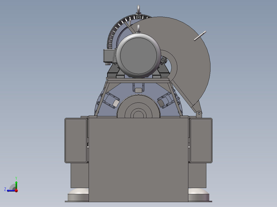 卧式螺旋离心机右视图