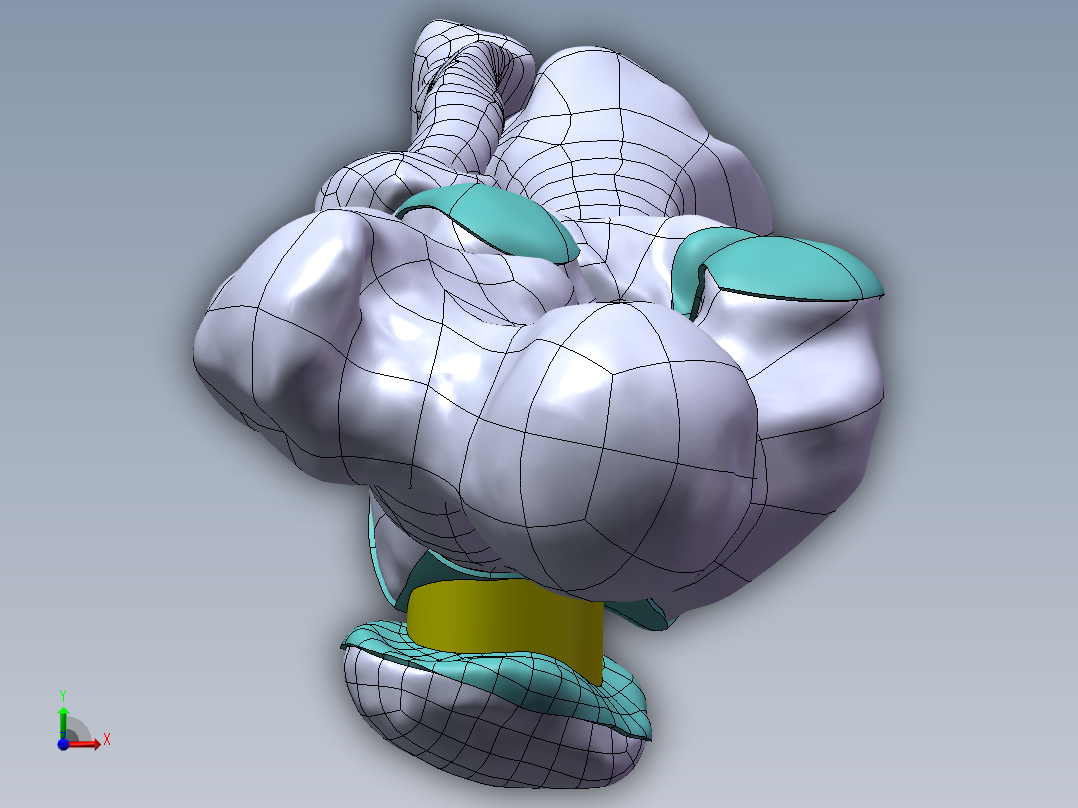 下肢膝关节 骨骼模型1053855==1200S10前视图