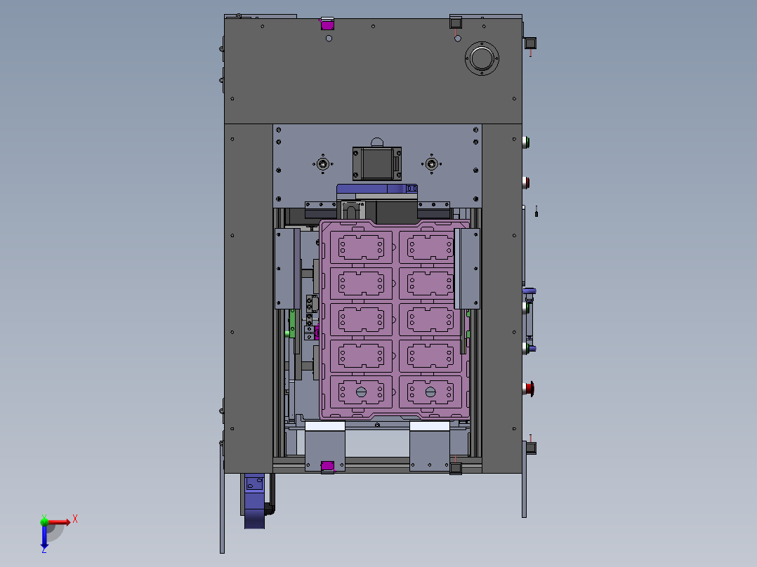 托盘上料机sw22可编辑俯视图