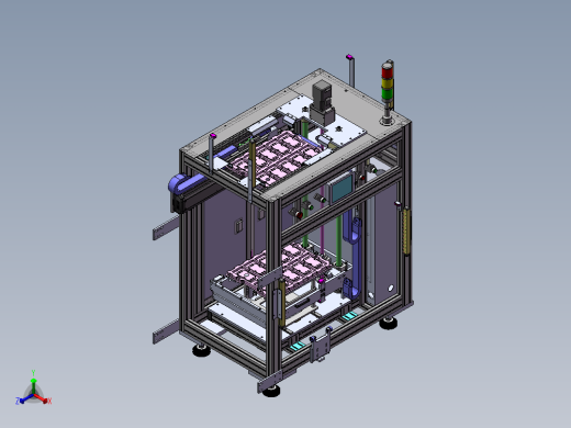 托盘上料机sw22可编辑正等轴测缩略图