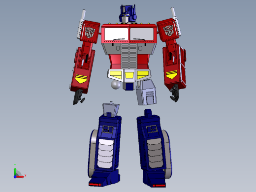 变形金刚1代G1擎天柱前视缩略图