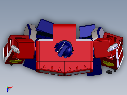 变形金刚1代G1擎天柱俯视缩略图