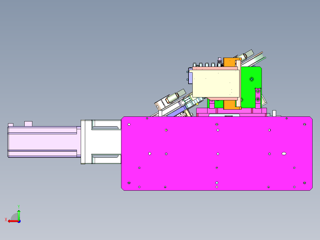 PP-420面包装膜自动制袋机后视图