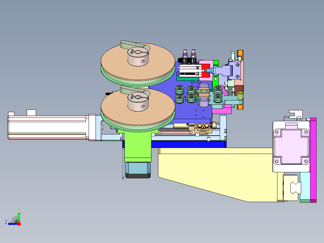 PP-420面包装膜自动制袋机右视图