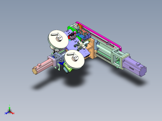 PP-420面包装膜自动制袋机正等轴测缩略图