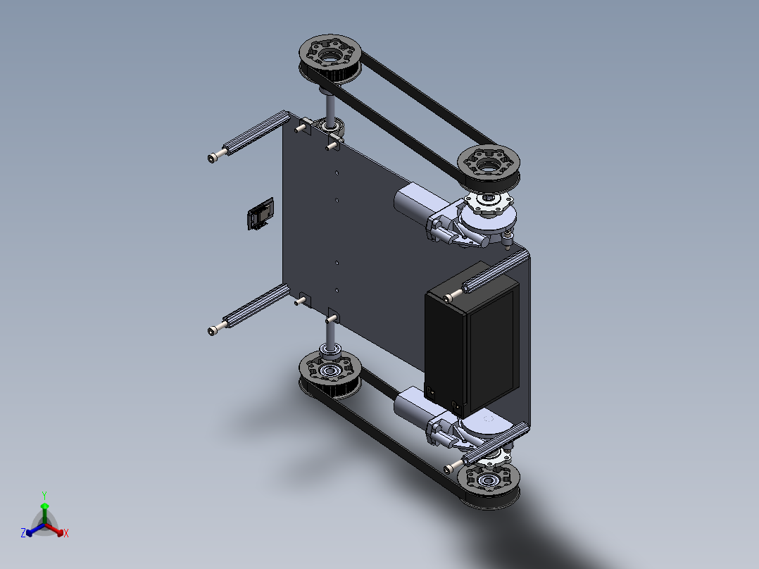 AGV小车、AGV(107)正等轴测图