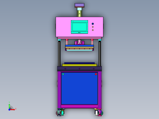 高精密单工位电缸压力加工机前视缩略图