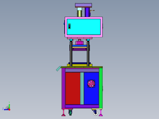 高精密单工位电缸压力加工机右视缩略图