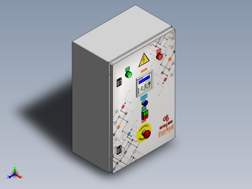 非标配电柜_8759正等轴测缩略图