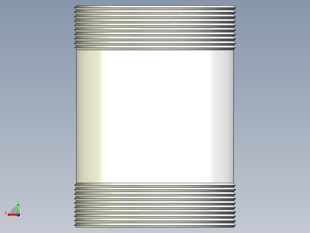 外丝接头后视图