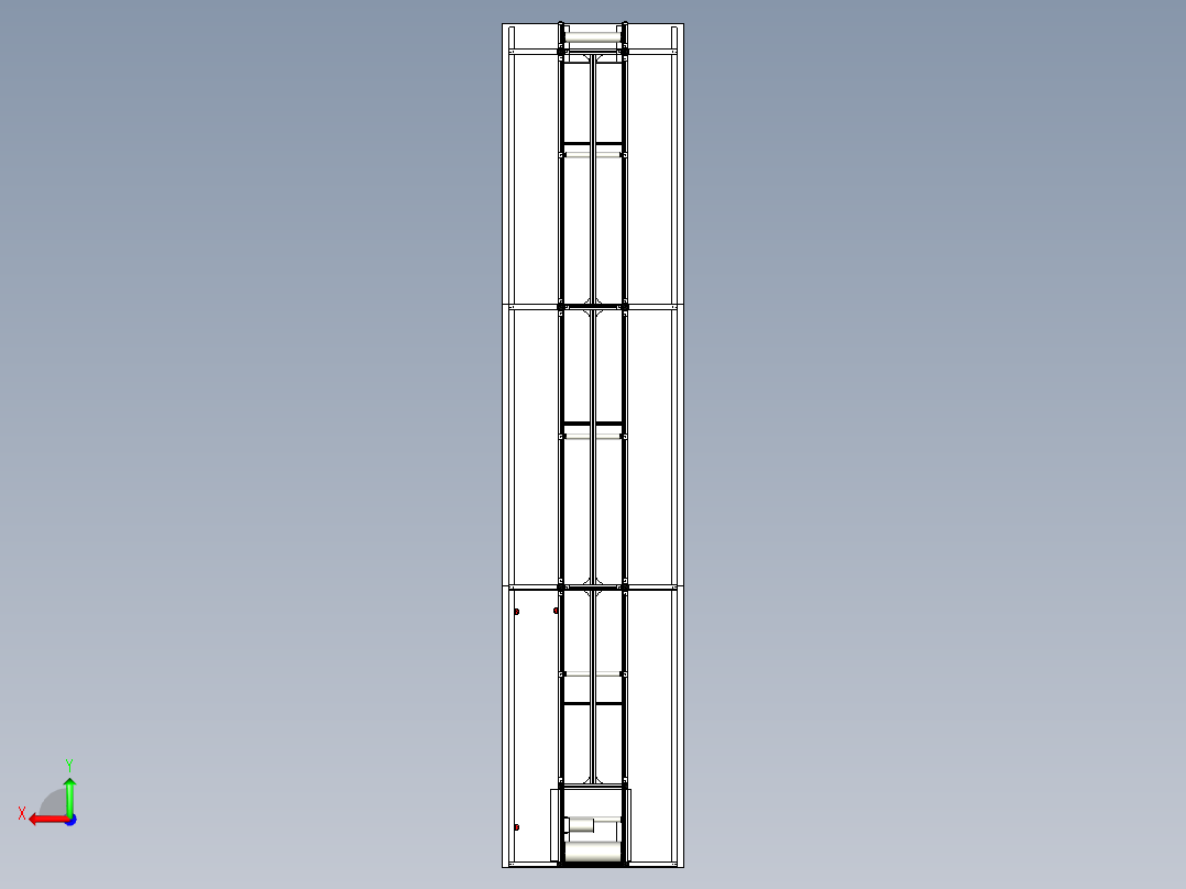 6米双边工作台流水线后视图