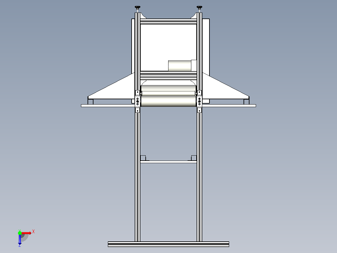 6米双边工作台流水线俯视图