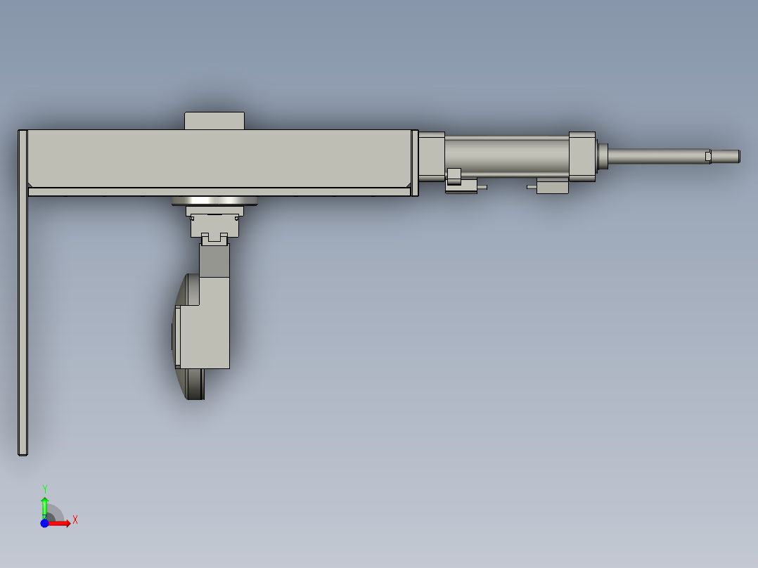 翻转机械手前视图