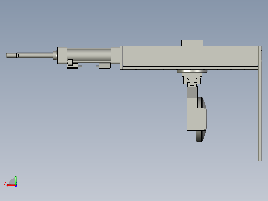 翻转机械手后视图