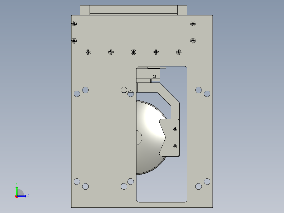 翻转机械手左视图