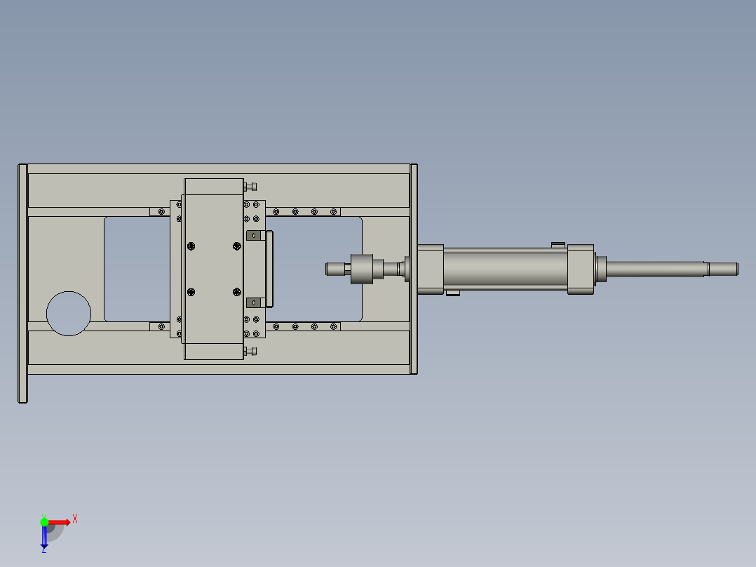 翻转机械手俯视图