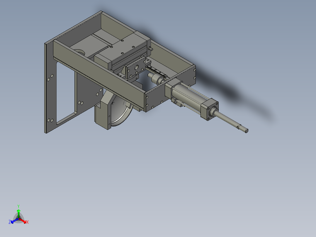 翻转机械手正等轴测图