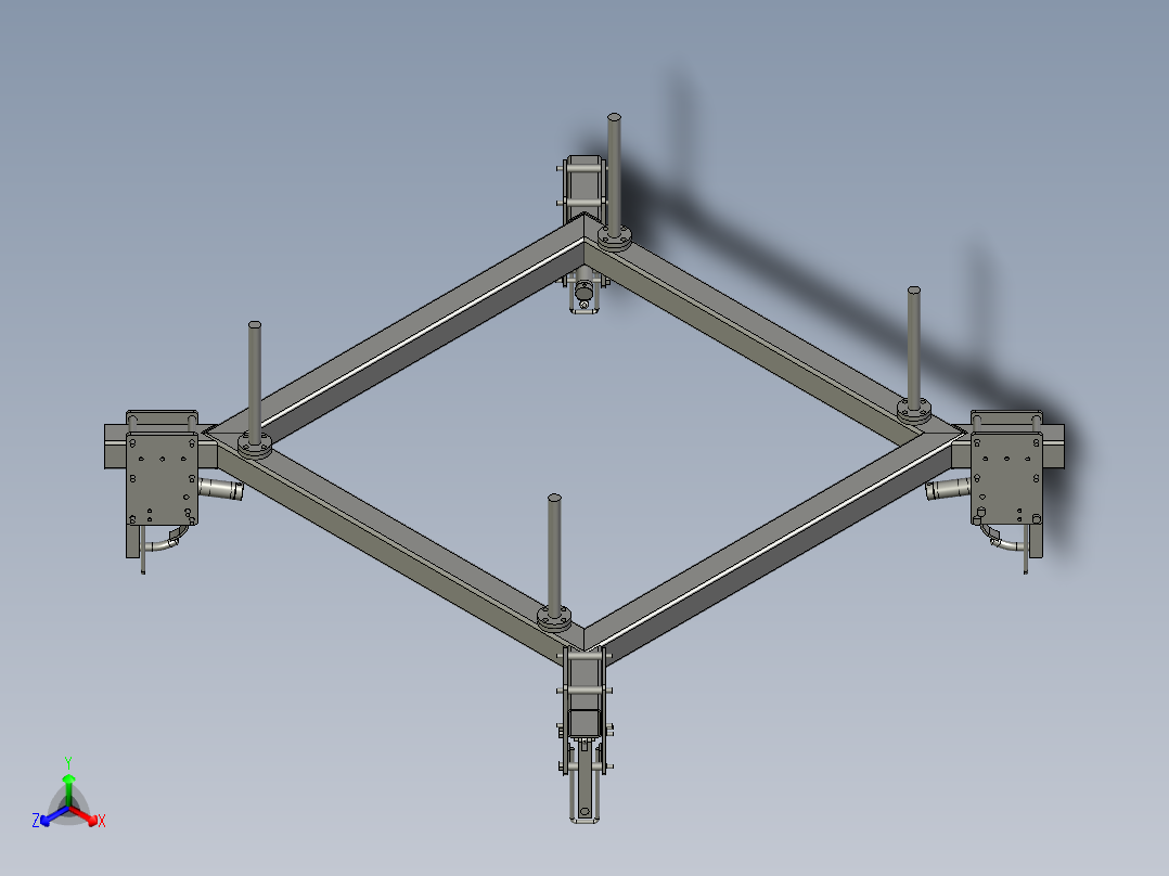 DDB-050000挂袋部件正等轴测图