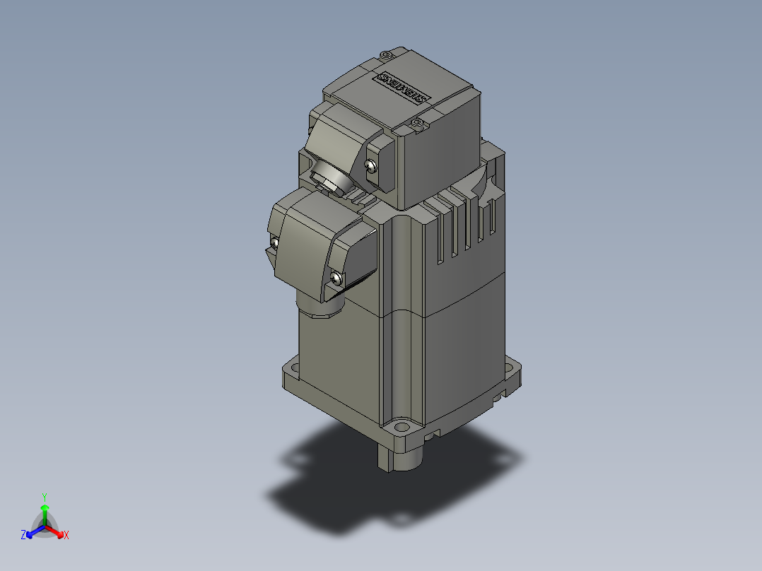 西门子_伺服电机_1FL6034-2AF21-1AA1-400W无抱闸主视图