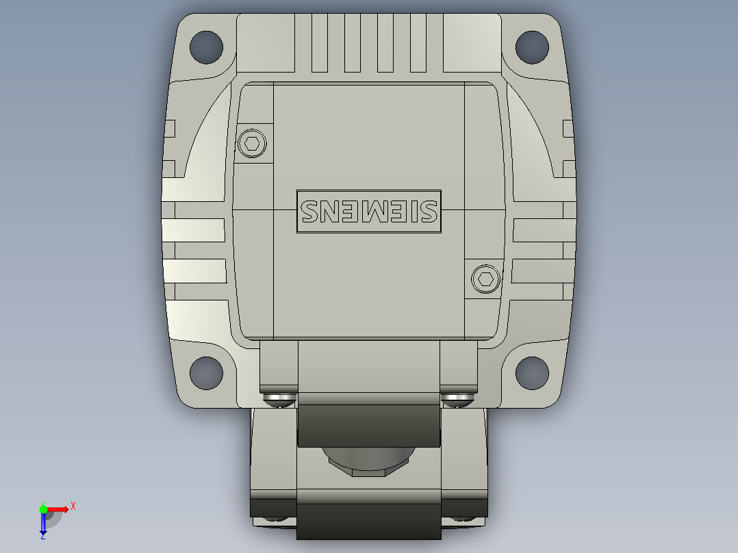 西门子_伺服电机_1FL6034-2AF21-1AA1-400W无抱闸俯视图