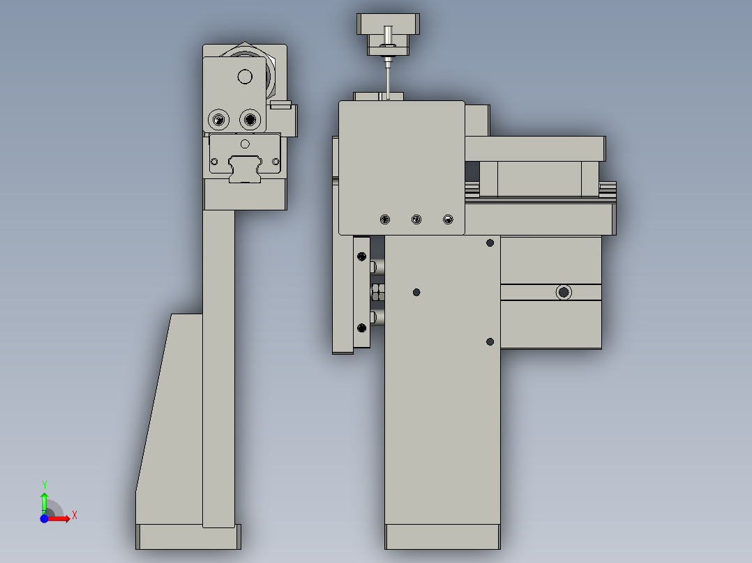 C000错位机构前视图