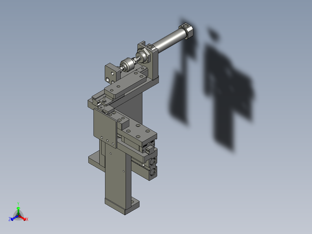 C000错位机构正等轴测图