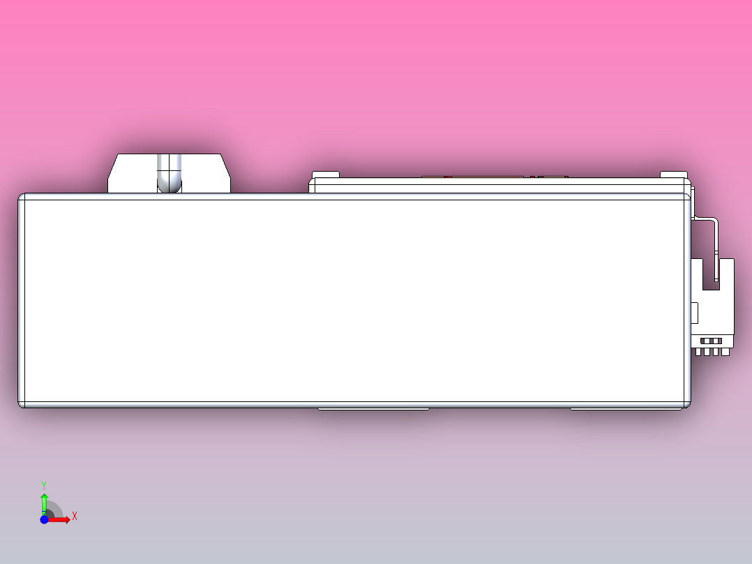 滚珠丝杠直线轴带导轨全封闭TPA-HCR-110D-1610C-L1100-ML-Y-P40-N3前视图