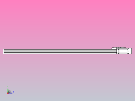 滚珠丝杠直线轴带导轨全封闭TPA-HCR-110D-1610C-L1100-ML-Y-P40-N3左视缩略图