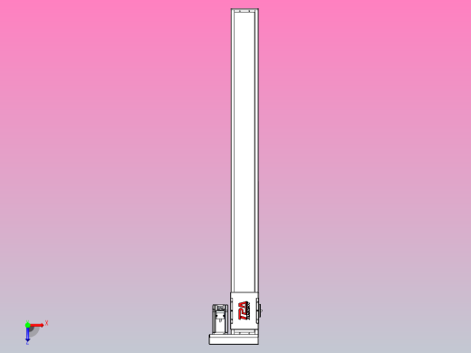 滚珠丝杠直线轴带导轨全封闭TPA-HCR-110D-1610C-L1100-ML-Y-P40-N3俯视缩略图