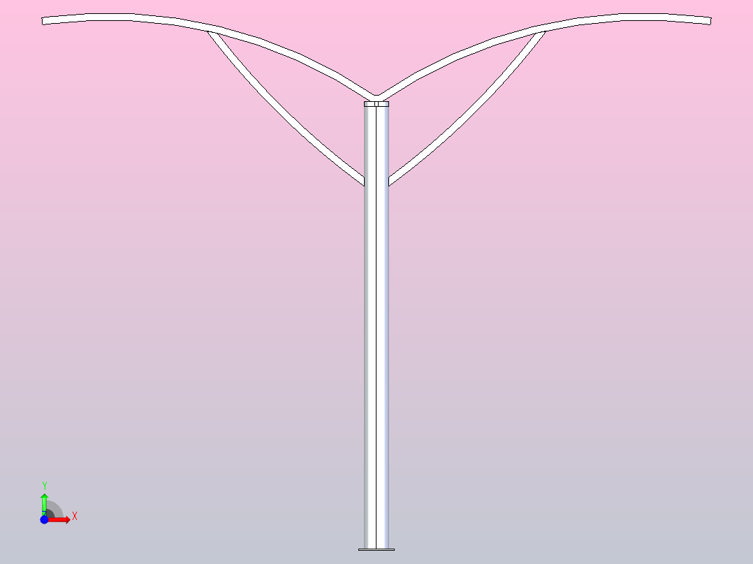 公共汽车站前视图