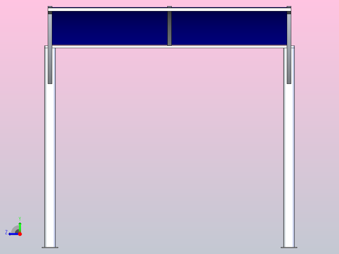 公共汽车站右视图