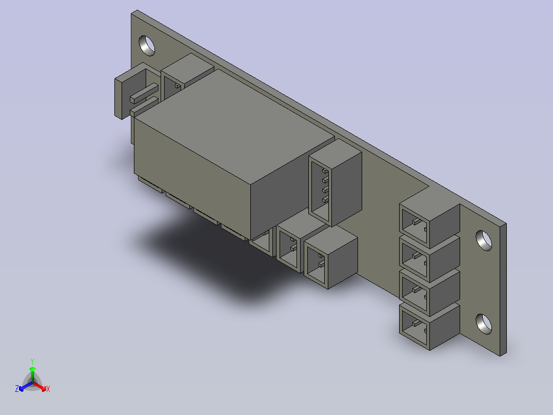 电控柜-7400000389EC413-DR-LJ线路板组件正等轴测图