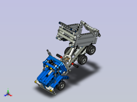 LEGO 42023建筑工程车拼装模型3D图纸 STEP格式