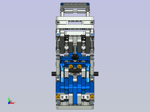 LEGO 42023建筑工程车拼装模型3D图纸 STEP格式前视缩略图