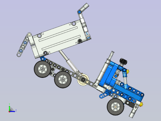 LEGO 42023建筑工程车拼装模型3D图纸 STEP格式左视缩略图
