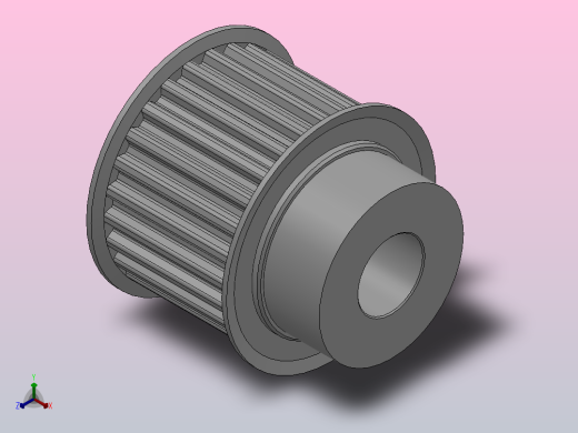 小凸缘型梯形齿同步带轮T5型_ST5DC-26-25-dc14-A