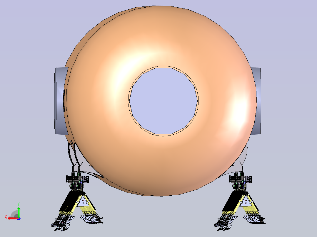 太阳能轨道后视图
