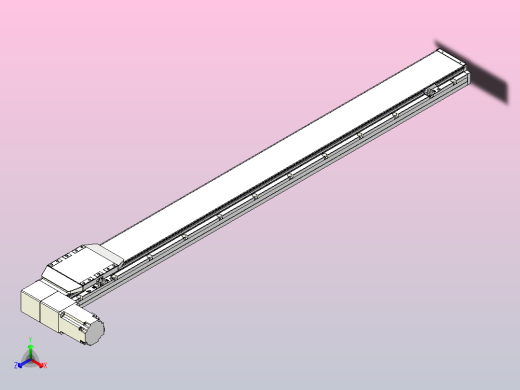 机器人皮带驱动直线轴TPA-GCB-150-P80-L1400-DL-M75-N3正等轴测缩略图