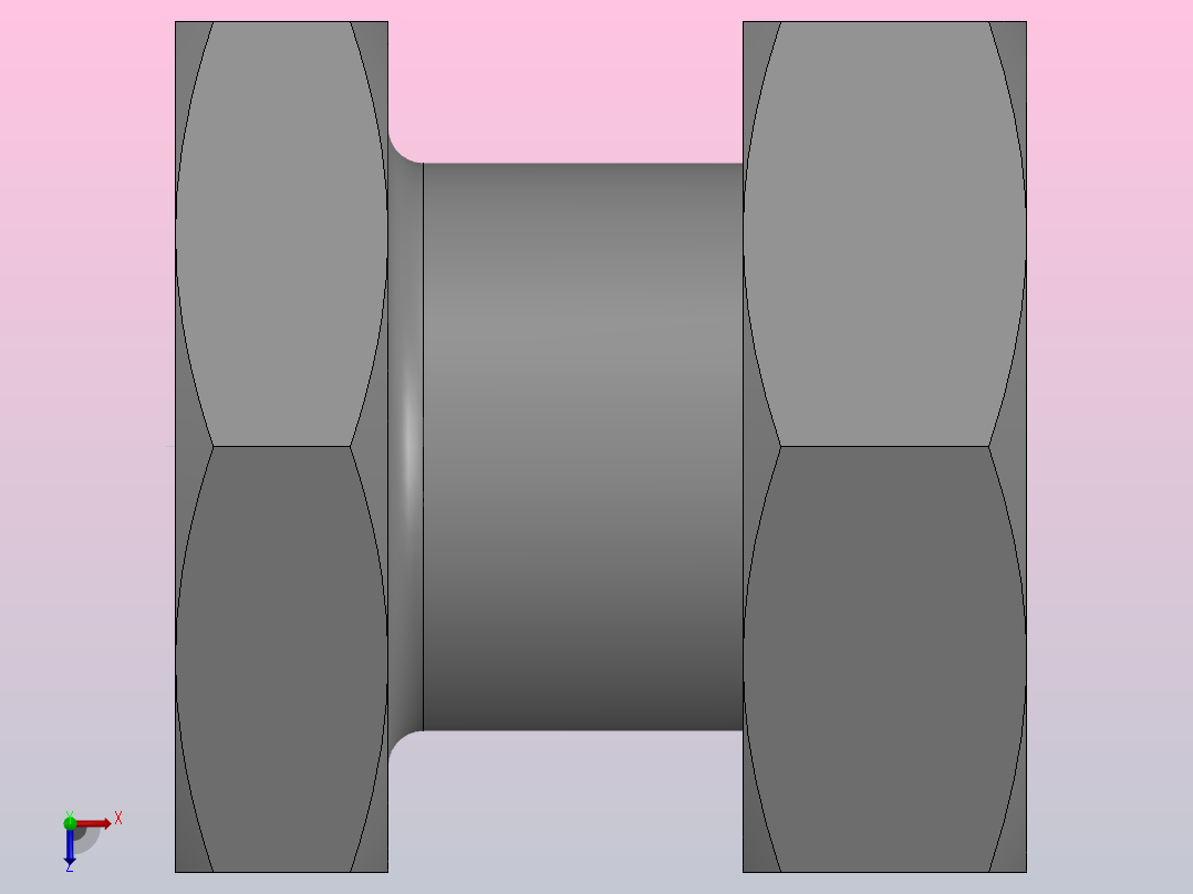 浮动接头分离式螺母型FJN5-0-8-5俯视图
