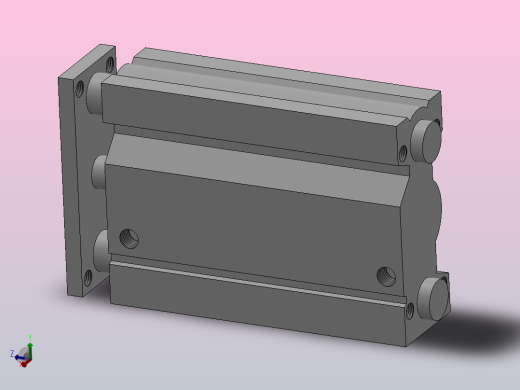 MGQ（φ32～φ100） 薄型带导杆气缸[MGQM50-150]